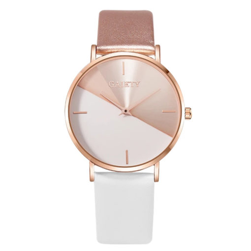 Classic Leather Strap Minimalist Ladies Quartz Watch