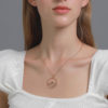 Fashion Flat Pigeon Clavicle Chain Pendant Necklace