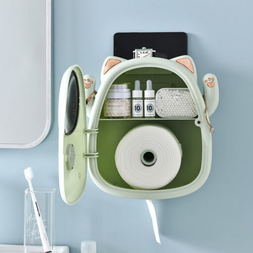 Wall-mounted Waterproof Toilet Paper Shelf Holder