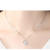 Heart-Shaped Diamond Sterling Silver Pendant Necklace