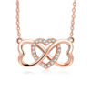 Creative Fashion Infinity Heart Shape Pendants Necklace