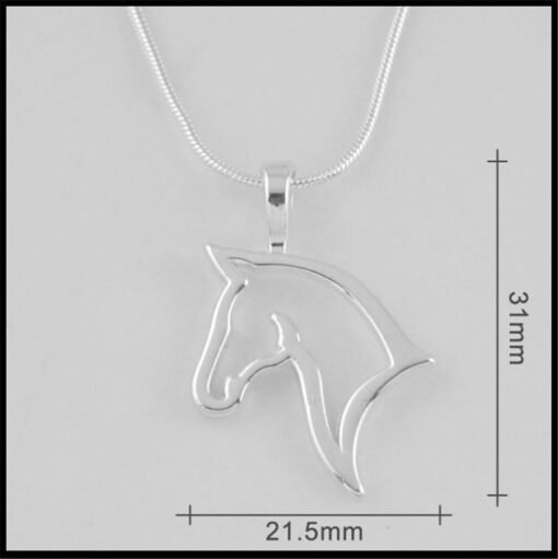 Fashion Head Horse Animal Necklace Choker Jewelry