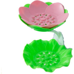 Creative Wall-mounted Double-layer Lotus Soap Box