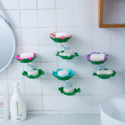 Creative Wall-mounted Double-layer Lotus Soap Box