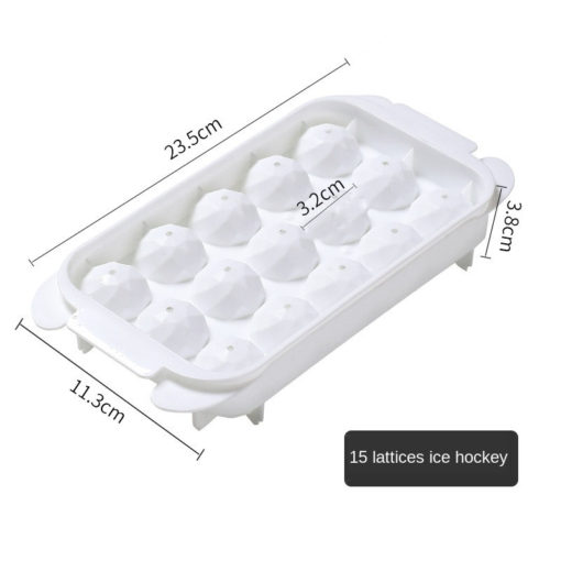 Double Layer 15 Grid Round Ice Hockey Mold Box