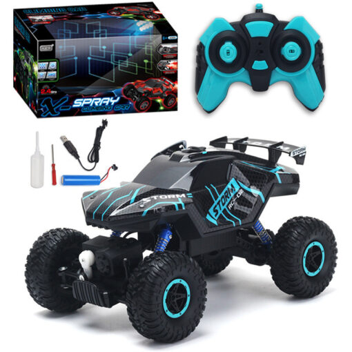 Remote Control Spray Light Car Climbing Mountain Toy