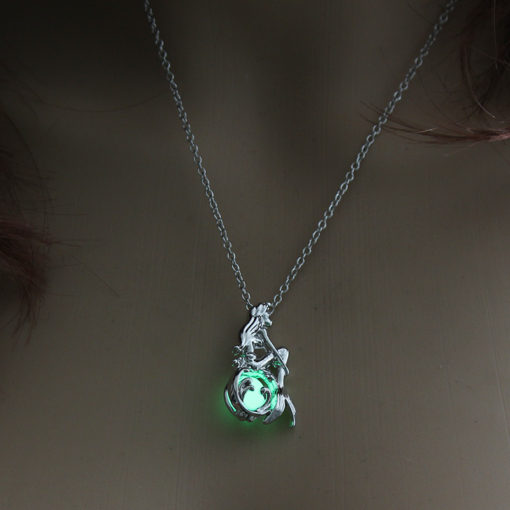 Luminous Glow in Dark Mermaid Pendant Necklace