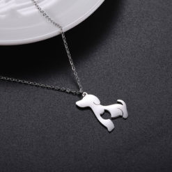 Stainless Steel Fashion Double Animal Pendant Necklace