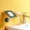 Wall-mounted Adjustable Soap Dish Drainer Rack Holder