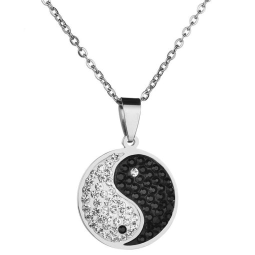 Stainless Steel Hypoallergenic Ying Yang Necklace