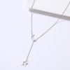 Moon Star Clavicle Long Chain Pendant Necklace