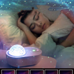 Spaceship Bedside Starry Star Sky Projection Night Lamp