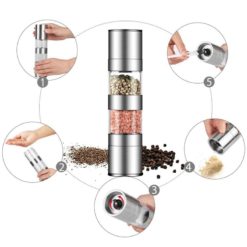 Multi-Layers Stainless Steel Pepper Mill Shaker Grinder