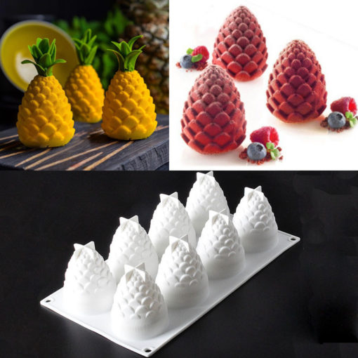 Silicone 3D Pine Nuts Ice Cream Cake Mold Tray