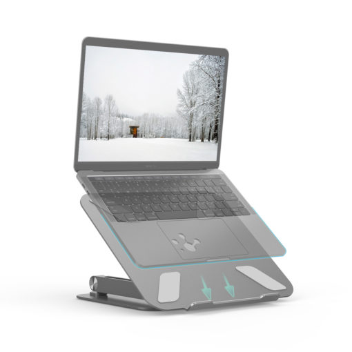 Aluminum Alloy Notebook Laptop Adjustable Angle Stand