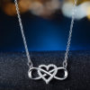 Heart Shape Eight-character Pendant Necklace Jewelry