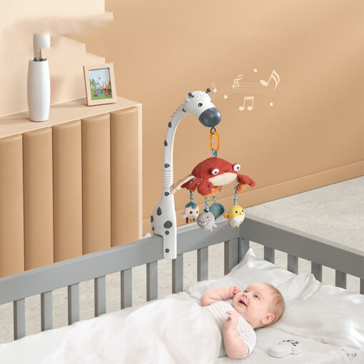RC Rotating Baby Musical Cot Crib Animals Hanging Toys