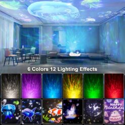 LED Starry Sky Star Rotating Projection Music Night Light