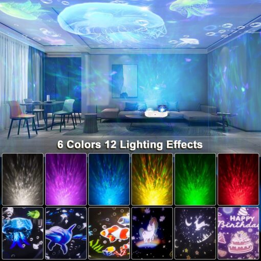 LED Starry Sky Star Rotating Projection Music Night Light