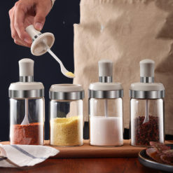 Moisture-Proof Kitchen Seasoning Glass Spice Jar