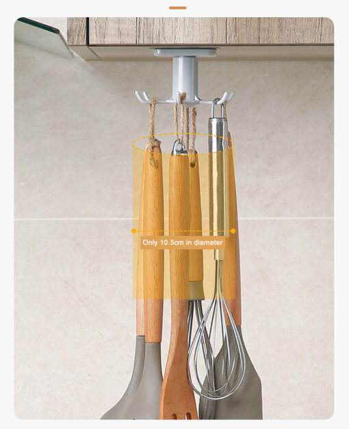Creative Rotatable Kitchen Hanger Storage Hook Rack