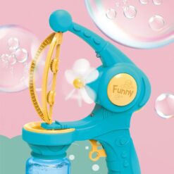 Colorful Automatic Bubble Blower Maker Gun Kids Toy