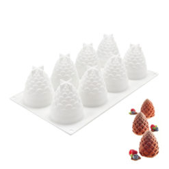 Silicone 3D Pine Nuts Ice Cream Cake Mold Tray