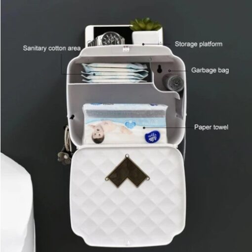 Wall-mounted Bathroom Toilet Tissue Paper Rack Holder