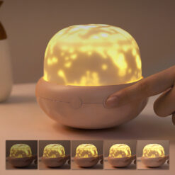 Cute Mushroom USB LED Projector Night Light Lamp