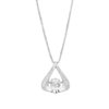 Sterling Silver Drop Shape Clavicle Chain Necklace