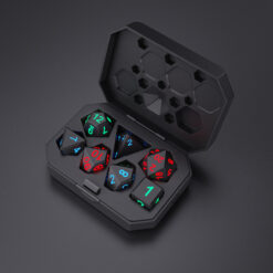 Colorful LED Multi-Face Electronic Glowing Dice Set Toy