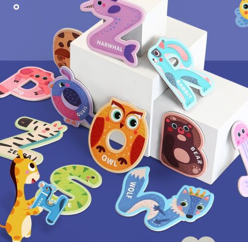 Magnetic Cognitive Animal Alphanumeric Education Toy