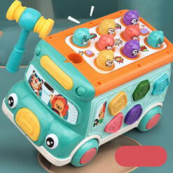 Creative Interactive Children's Car Whack-a-Mole Bus Toy