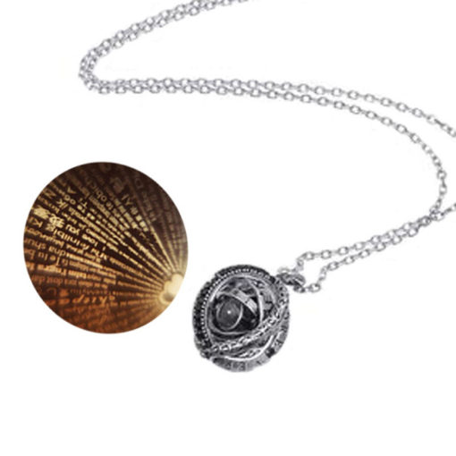 Rotating Astronomical Ball Women's Pendant Necklace - Image 3