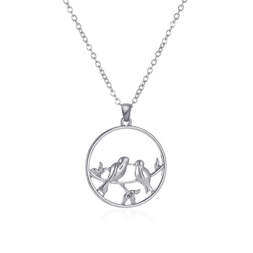 Fashion Flat Pigeon Clavicle Chain Pendant Necklace