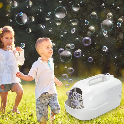 Portable Automatic Bubble Blower Maker Machine Toy