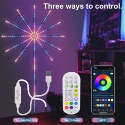 Remote Control Color Changing LED Firework Strip Light