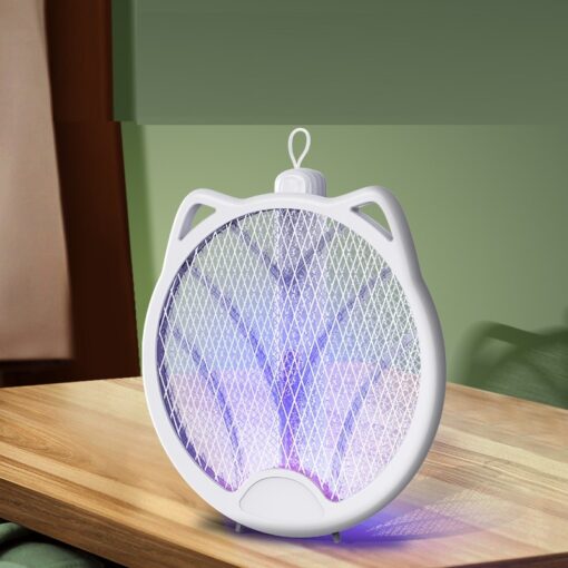 Foldable Household Electric Mosquito Racket Swatter