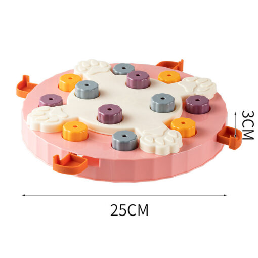 Interactive Dog Slow Food Plate Feeding Dispenser Toy