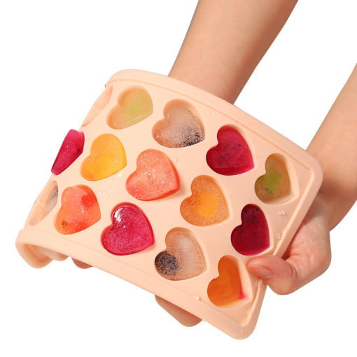 21 Cavity Silicone Mini Heart Shape Ice Cube Mold Tray