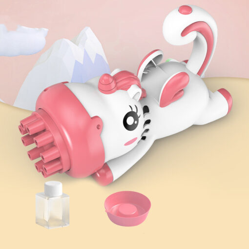 Cute Cartoon Animal Funny Bubble Gatling Gun Toys