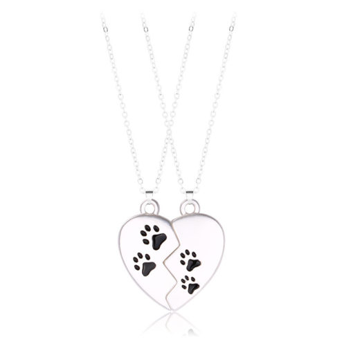Magnet Alloy Love Pendant Couple Necklace Jewelry