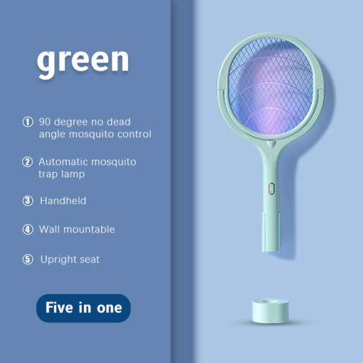 Electric Rotating Head Angle Mosquito Killer Fly Swatter