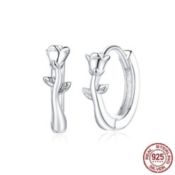 Sterling Silver Adjustable Rose Flower Design Ring