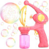 Colorful Automatic Bubble Blower Maker Gun Kids Toy