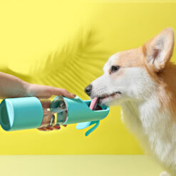 Portable Outdoor Pet Food Feeder Drinking Water Cup