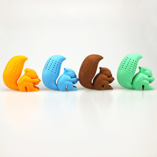 Squirrel Shape Silicone Loose Leaf Diffuser Tea Strainer