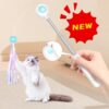 2-in-1 Retractable Cat Wand Gravity Tease Stick Toy