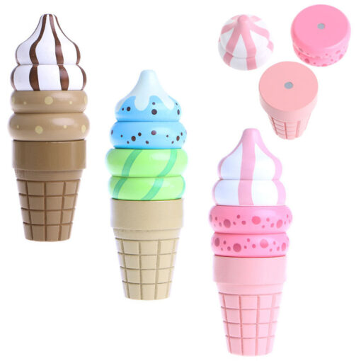 Wooden Magnetic Play Pretend Ice Cream Children's Toy