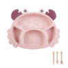 Creative Cartoon Crab-Shaped Cutlery Baby Dining Plate